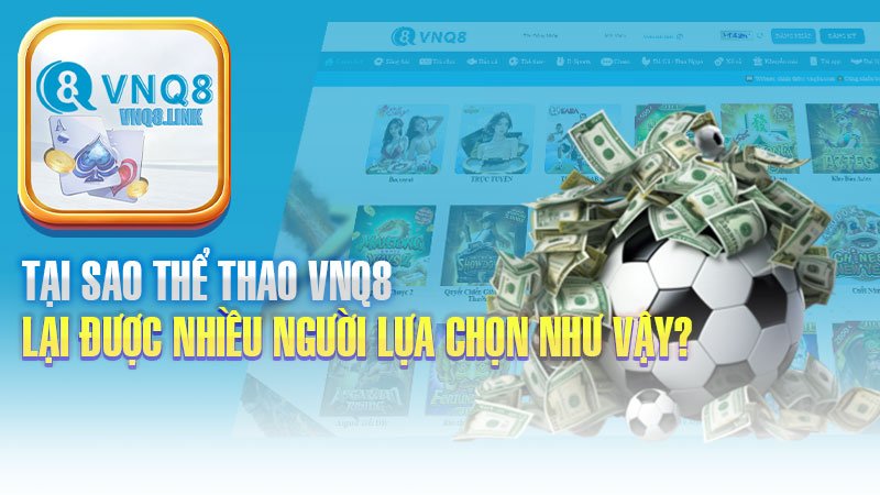 Tại sao thể thao VNQ8 lại được nhiều người lựa chọn như vậy?